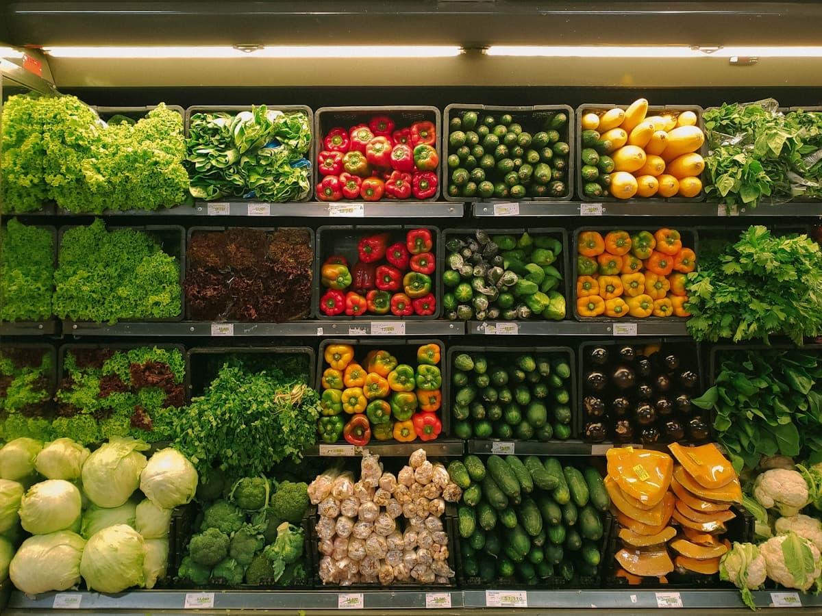 Grocery store with fresh produce
